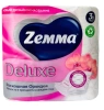 ZEMMA Deluxe бумага туалетная  орхидея 3сл. 4 рулона