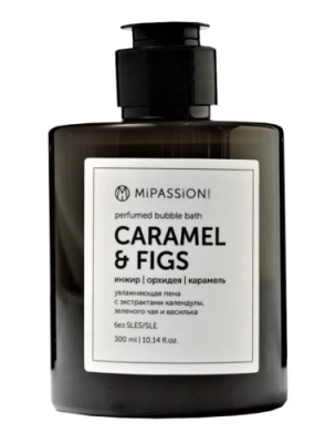 MiPASSiON пена д/ванны парфюмированная caramel&figs 300мл
