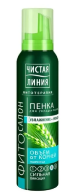 ЧИСТАЯ ЛИНИЯ пена д/укладки волос объем от корней 150мл