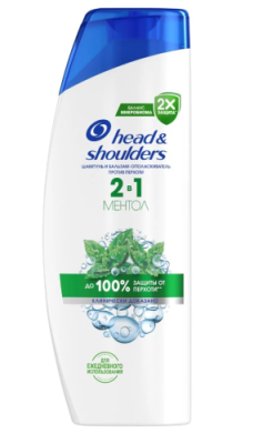 HEAD&SHOULDERS шампунь д/волос 2в1 ментол 360мл