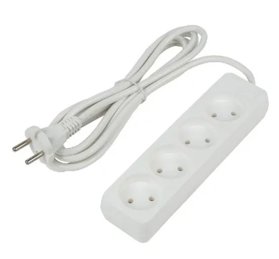 UNIEL удлинитель без заземления 10А 3гн. 3м S-CU3-3B WHITE